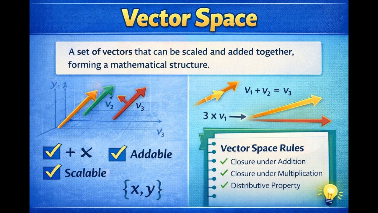 #Linear Algebra:~ #Introduction to Vector Spaces:-