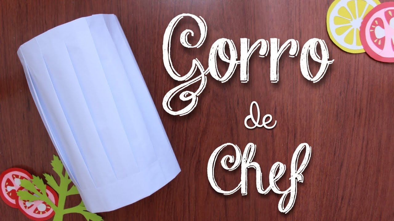 CÓMO HACER GORRO de CHEF en PAPEL