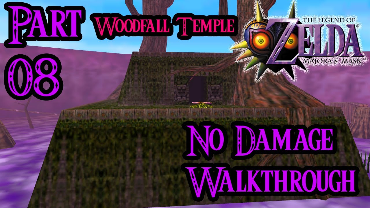 Zelda Majora's Mask 100% Walkthrough Widescreen HD Part 8 - Woodfall  Temple - Stray Fairies