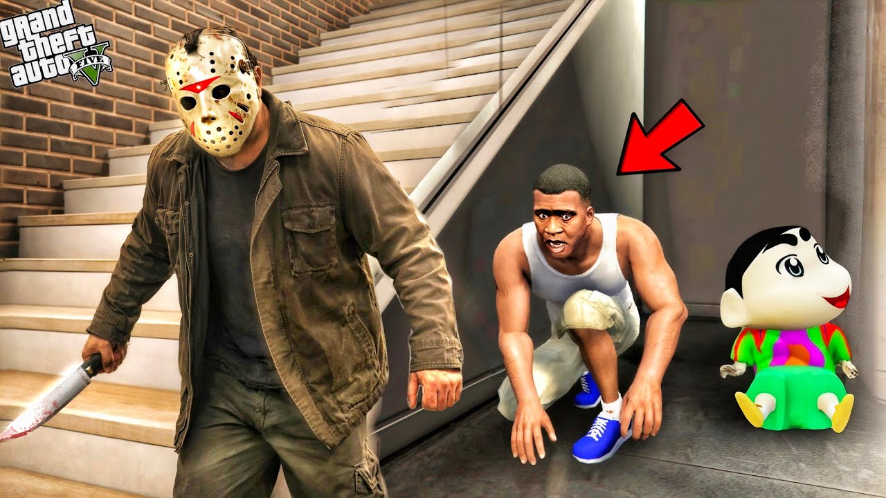 Franklin Found Jason The Killer Inside His House|| Gta 5