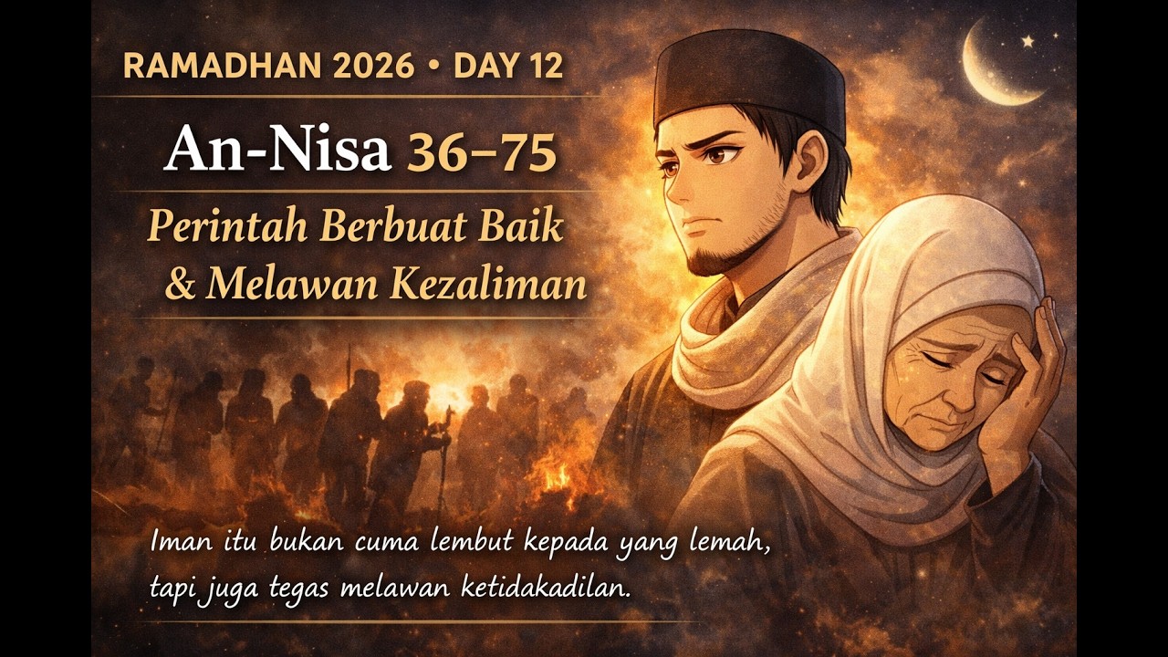 RAMADAN DAY 12 🌙 | An-Nisa 36–75 – Perintah Berbuat Baik & Tegas Melawan Kezaliman