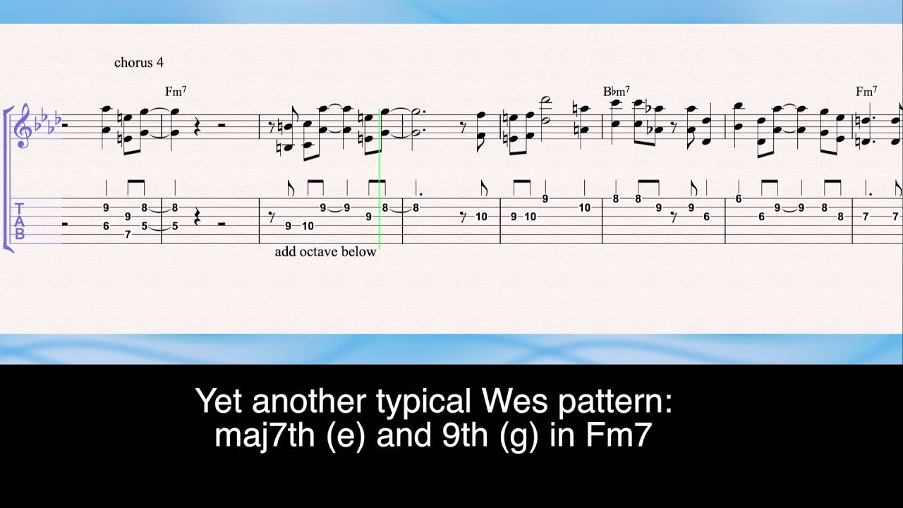 Something like bags - Wes Montgomery transcription