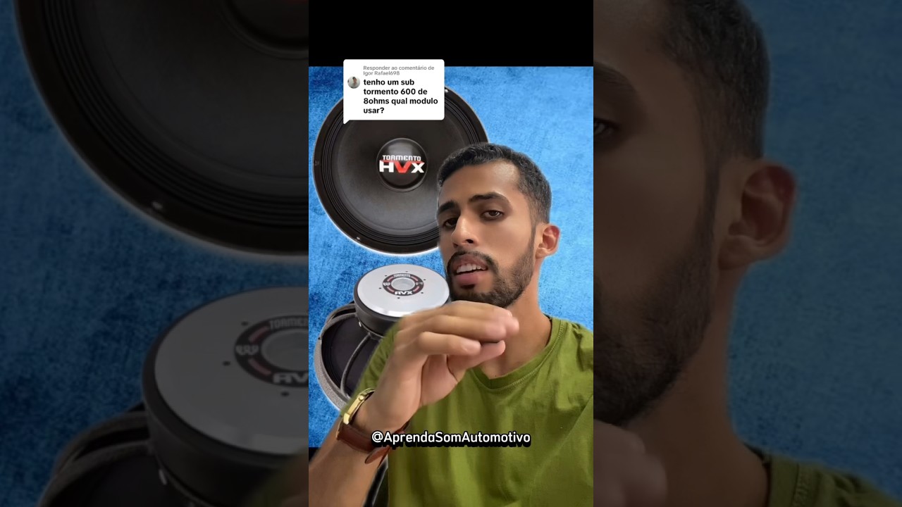 Qual módulo usar pra tocar esse falante de 8 ohms? 🔊