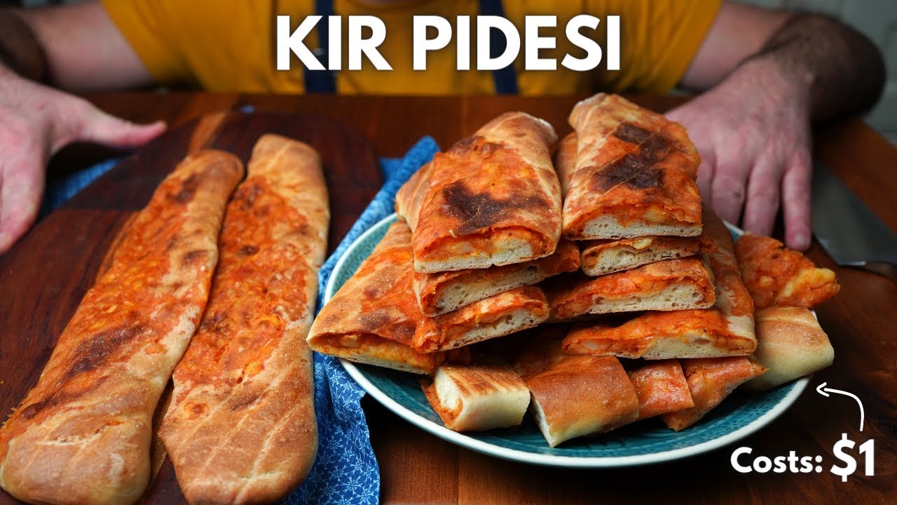 Easy and Cheap Turkish Street Food with $1 Ingredients! - Flatbreads with Spicy Potatoes