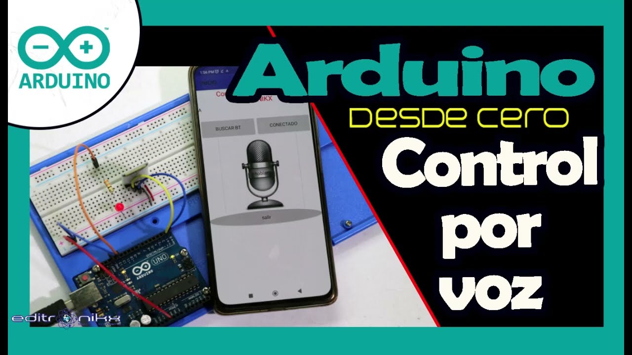 control DOMOTICO por COMANDOS DE VOZ usando ARDUINO y APPINVENTOR POR BLUETOOTH | Arduino desde cero