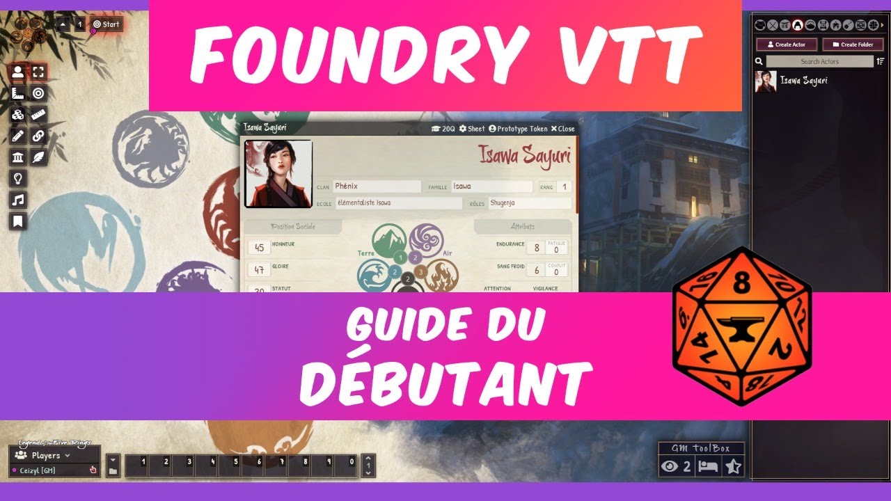 #jdr  #foundryvtt jeu de Rôle : Guide du débutant