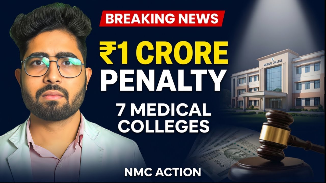 BIG ACTION by NMC 😱 ₹1Cr Fine on 7 Medical Colleges | Full Details Inside | MBBS NEET Student ALERT✅