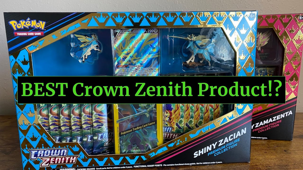 SHINY Crown Zenith Zacian Figure Collection Box Opening