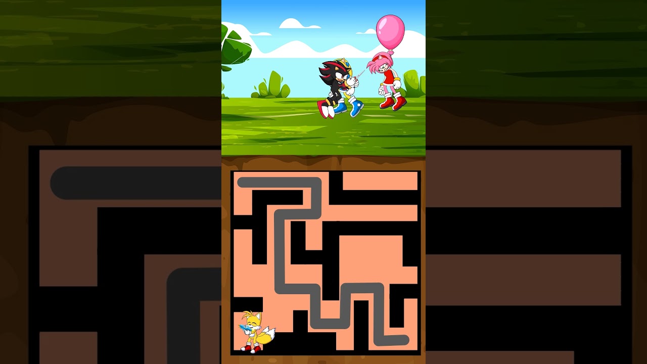 POV Perfect Maze Challenge - Sonic SAVE Amy Mermaid