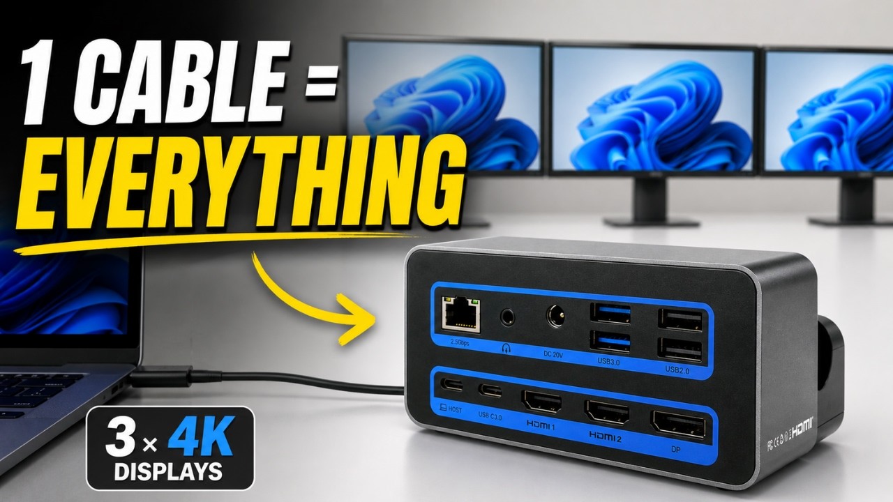 Recenzja TobenOne UDS040W (2026) &ndash; potr&oacute;jna stacja dokująca 4K USB-C + podstawka pod laptopa, kt&oacute;...