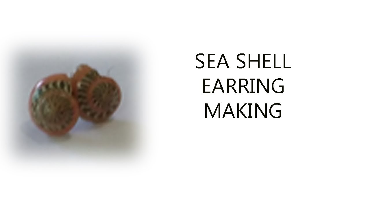 SEA SHELL EARRING MAKING/ DIY SEA SHELL EARRING K Creations - 53