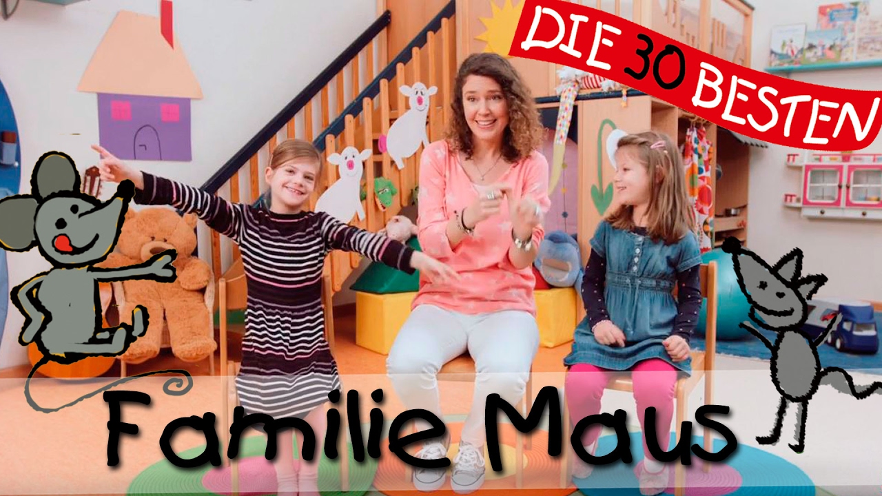 🌺 Familie Maus - Singen, Tanzen und Bewegen || Kinderlieder