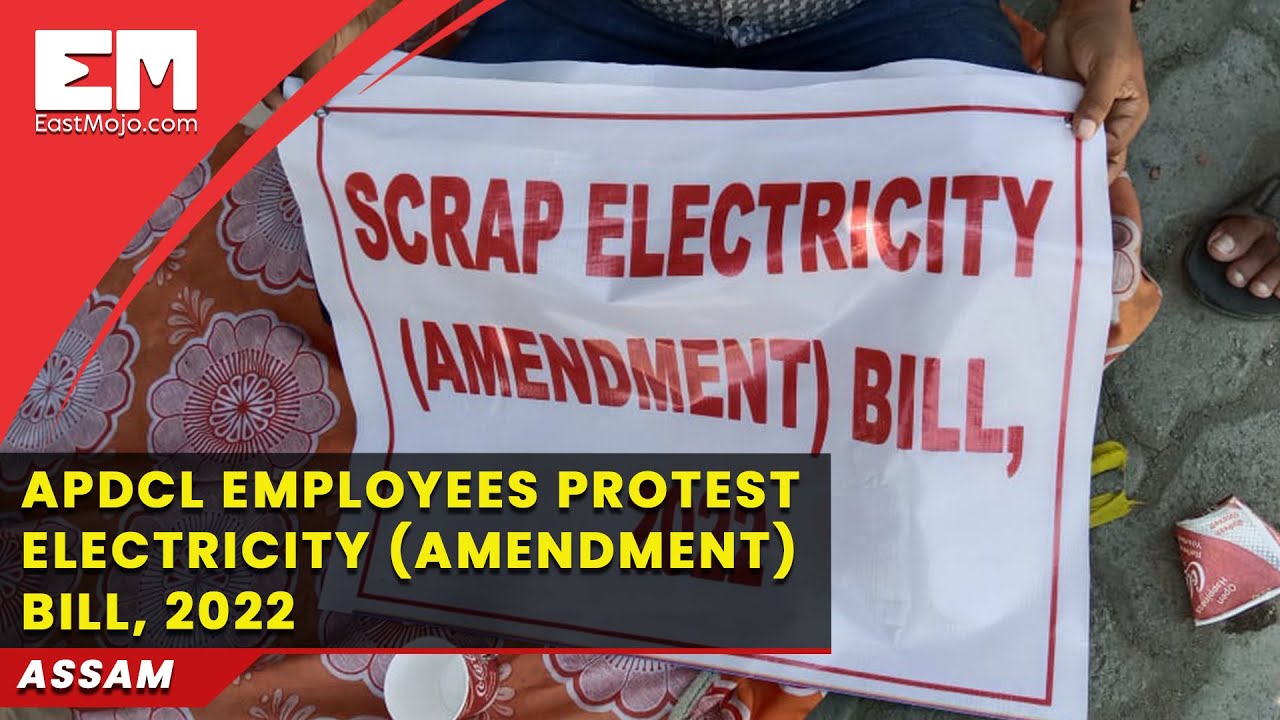 Assam: APDCL employees protest Electricity Amendment Bill