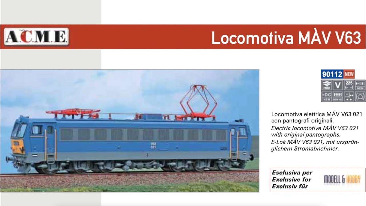 ACME 2022-es Magyar vonatkozású H0 vasútmodell újdonságok