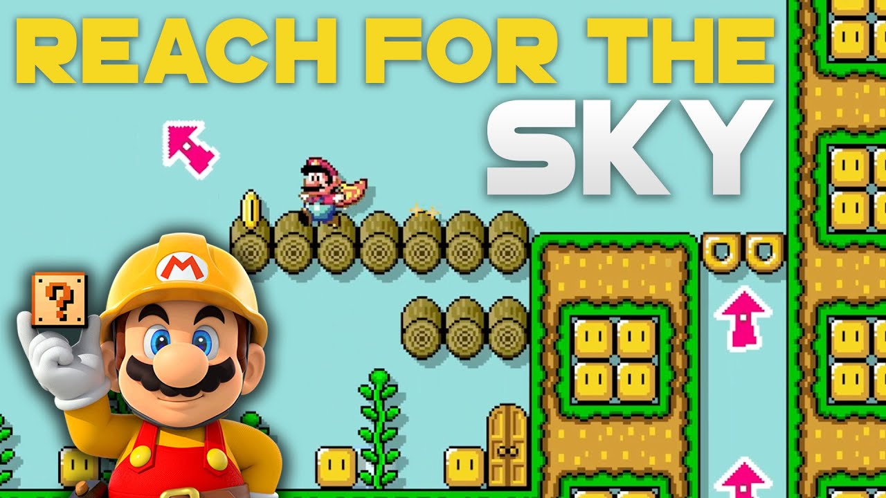 Super Mario Maker - Reach For The Sky - Level Showcase