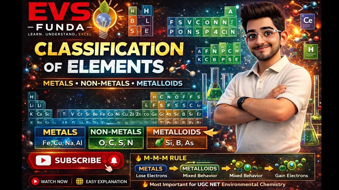 Classification of Elements & Periodic Table Explained  | NEET | UGC NET