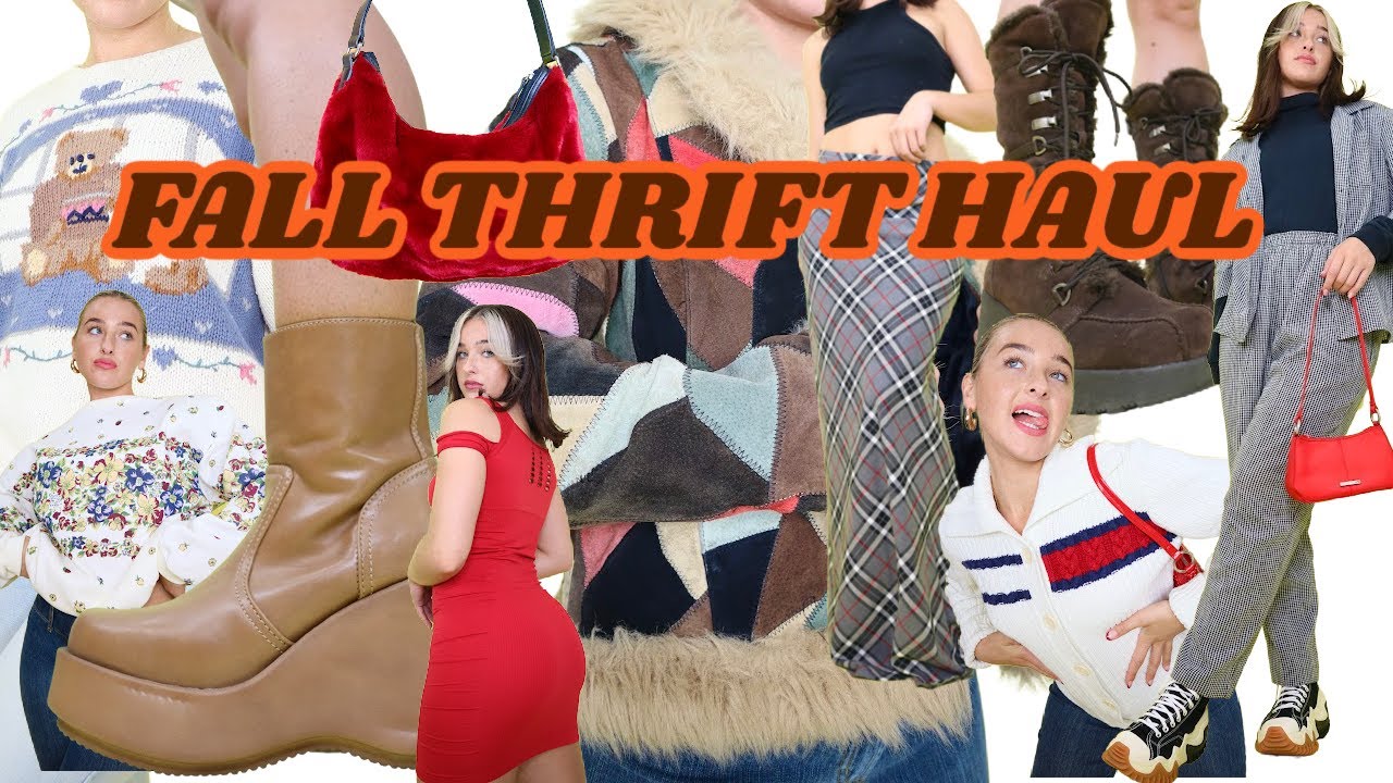 MASSIVE FALL TRY-ON THRIFT HAUL 2021 ♡
