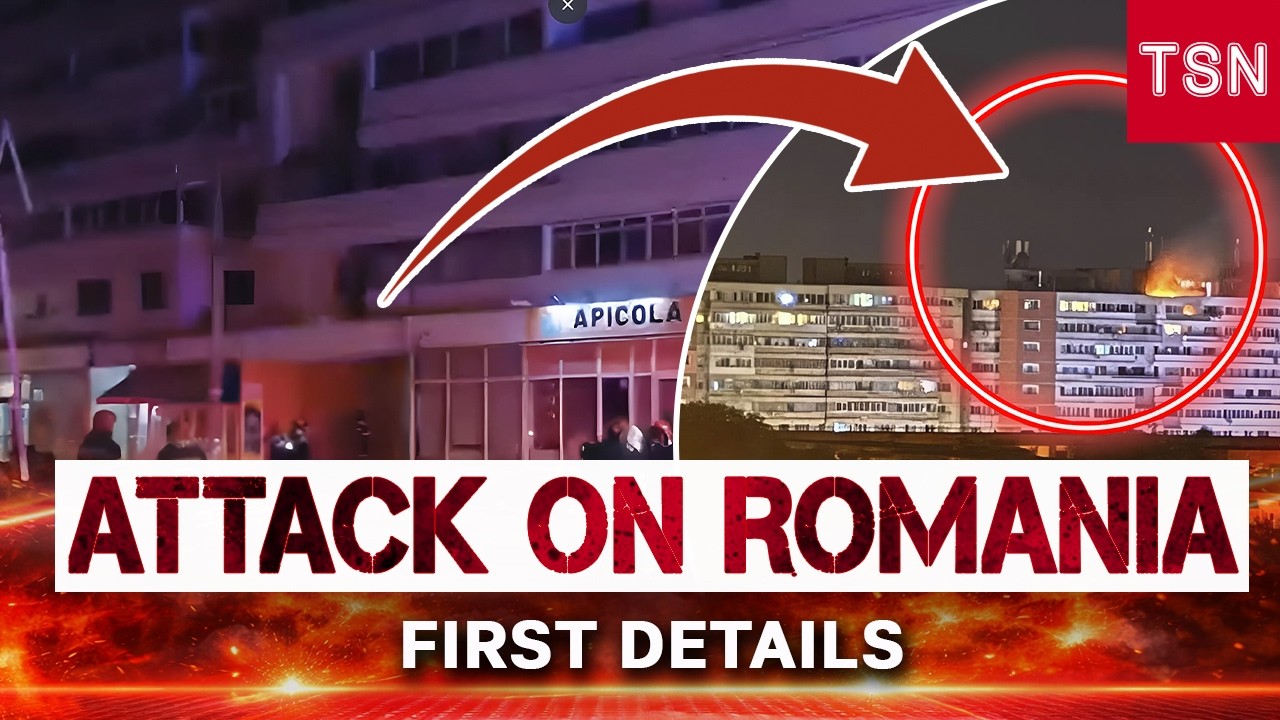 A RUSSIAN DRONE CRASHED INTO A HIGH-RISE BUILDING IN ROMANIA! A FIRE BROKE OUT! THERE ARE CASUALTIES