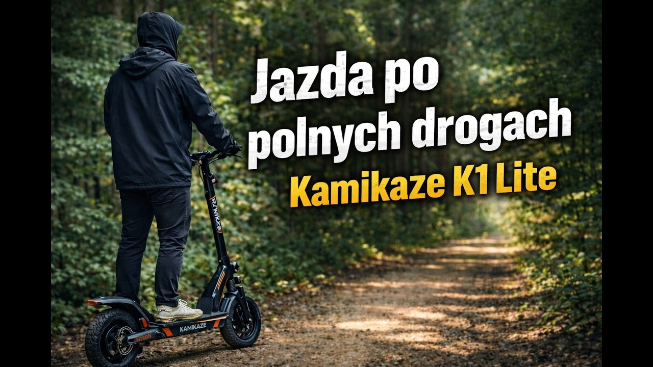 krutki filmik jeżdżenia po lesie