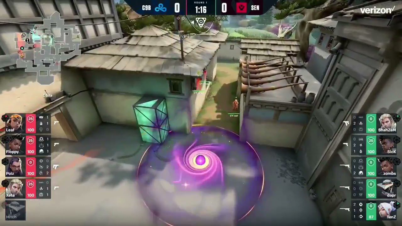 SEN TENZ INSANE PISTOL ACE 💢 VCT NA SENTINELS VS CLOUD 9