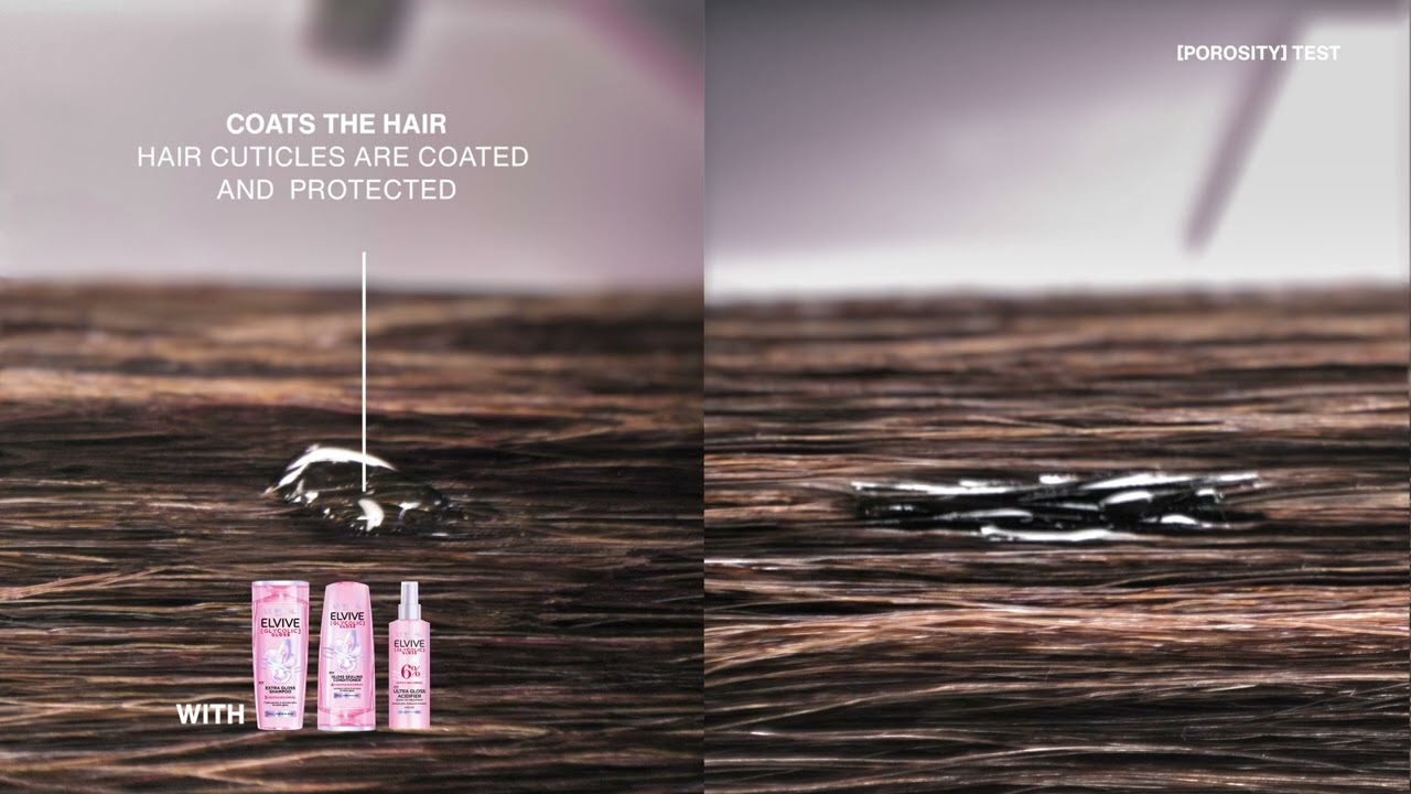 New Elvive Glycolic Gloss from L'Oreal Paris: Proven shine, protected hair.