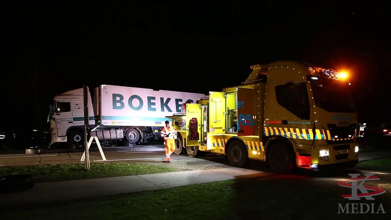 Eerste grote inzet van het nieuwe bergingsvoertuig van Autohulpdienst Ben Heiltjes