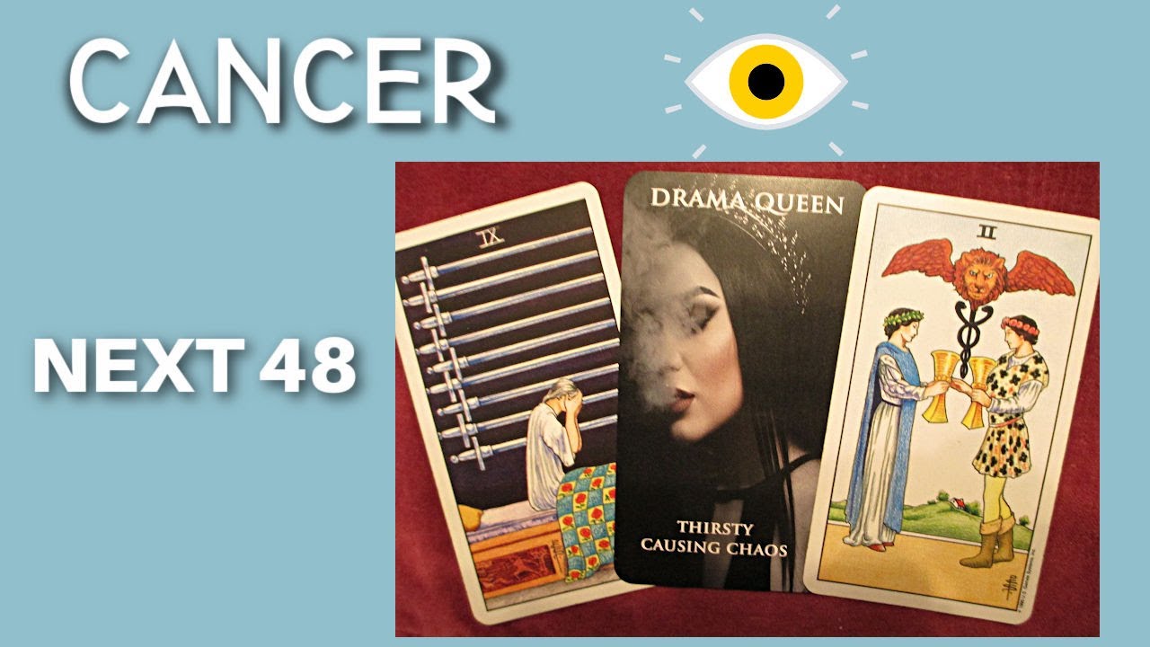 CANCER NEXT 48! - It's LOVE, Cancer. But the Karmic is sneaking around you.  Love Tarot