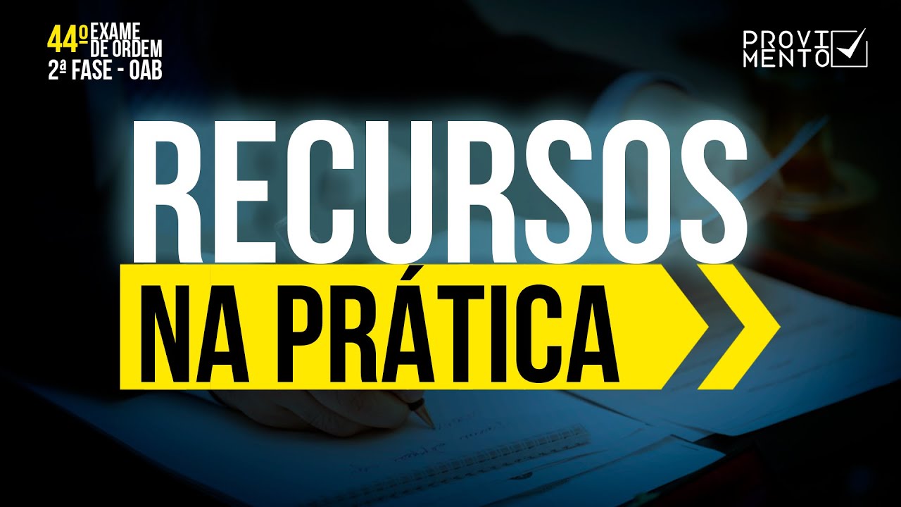 Elaborando AO VIVO um RECURSO de 3 pontos - Prof&ordm; Maur&iacute;cio Gieseler