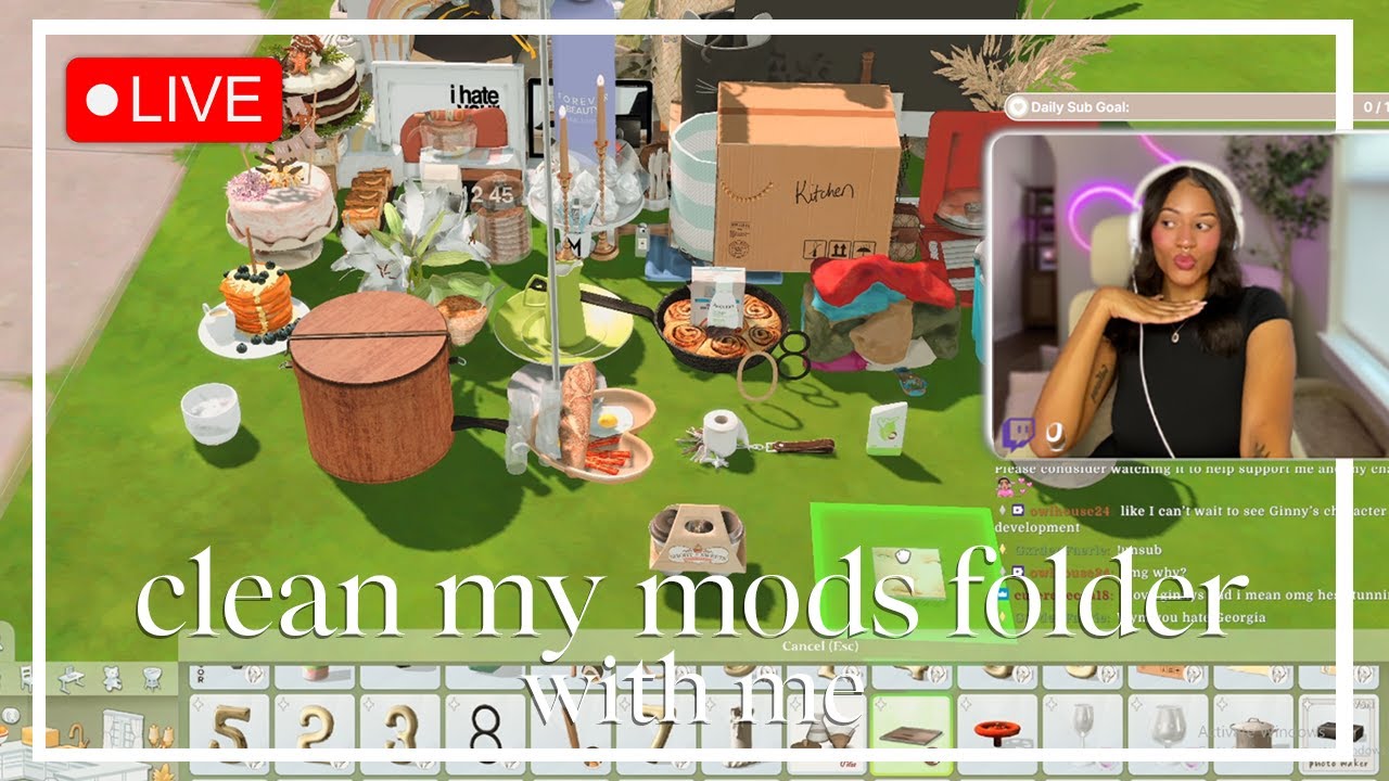 Clean My Mods Folder With Me | The Sims 4 Livestream