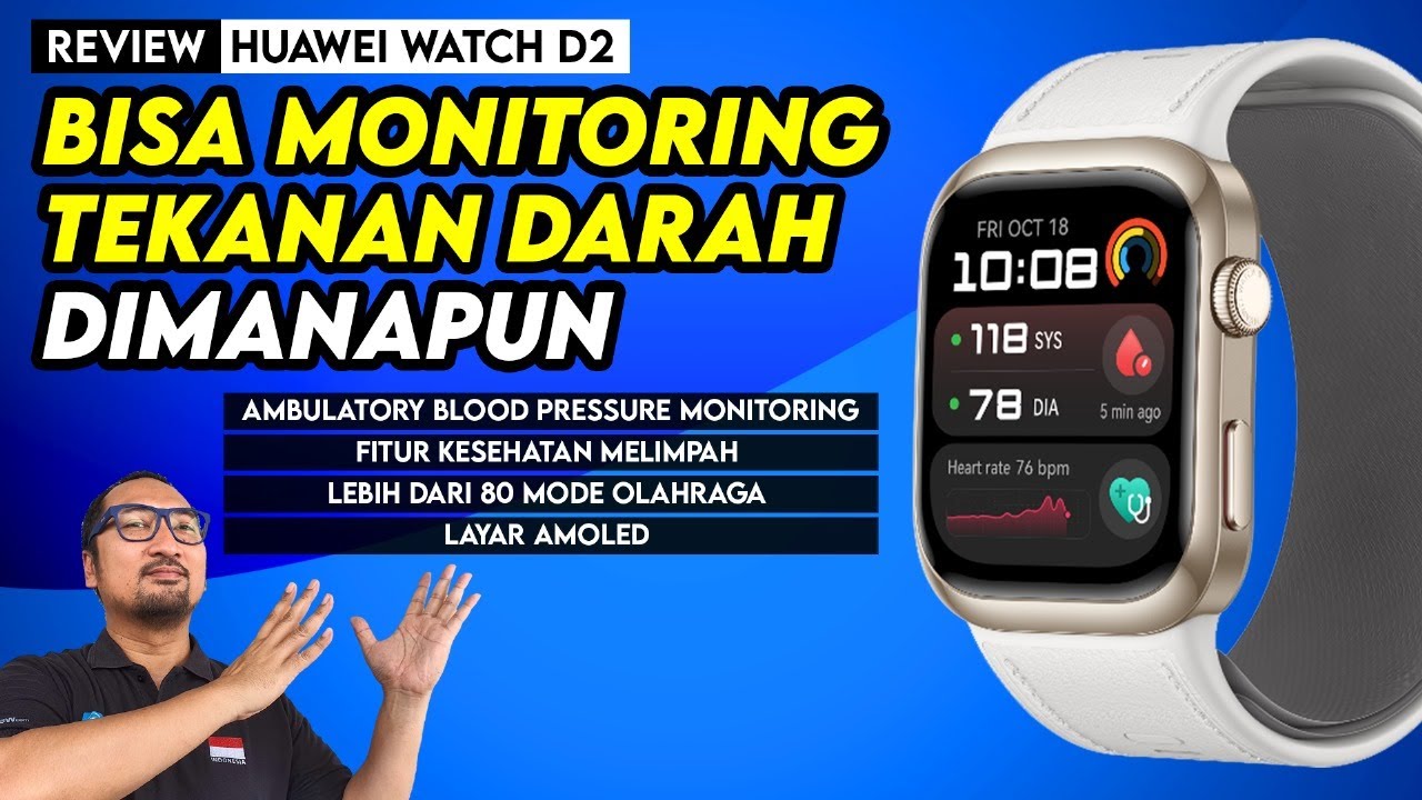 Bisa Monitoring Tekanan Darah Dimanapun dan Kapanpun Dengan Fitur ABPM! Review Huawei Watch D2