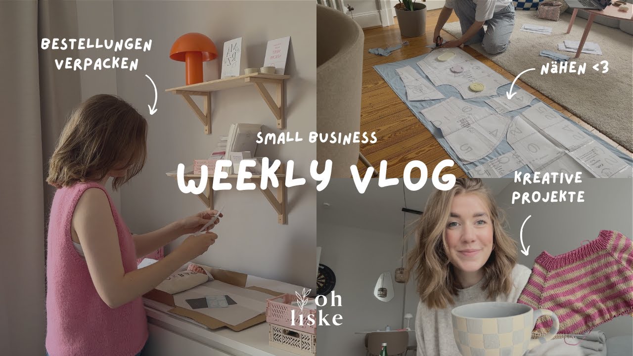weekly vlog - Bestellungen, Nähen & Keramik bemalen