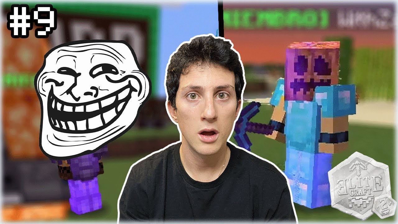 ¡ ENCUENTRO NETHERITE ! PERO ME TROLLEAN Y ME PONGO UNA CALABAZA EN LA CABEZA.. EliteCraft 2  Withzy