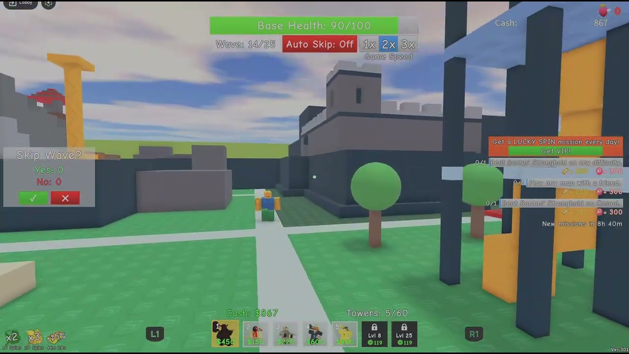 Roblox Tower defense retro pt2