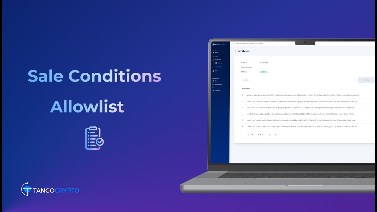 How to create an allowlist on NFT Studio.