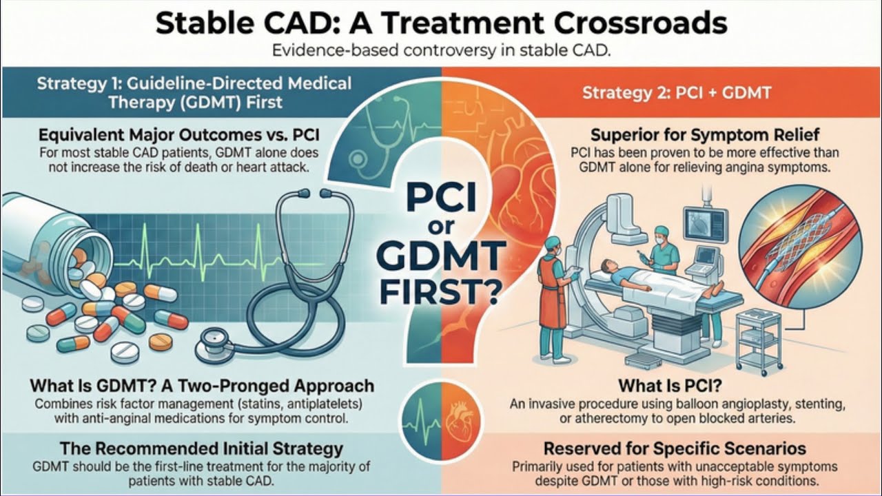 🫀PCI Or GDMT First ?🫀