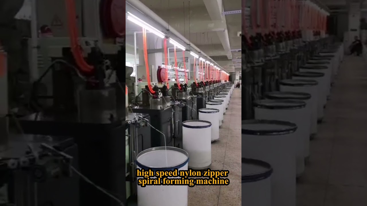 High Speed Nylon Zipper Spiral Forming Machine#zippers #zippermachine