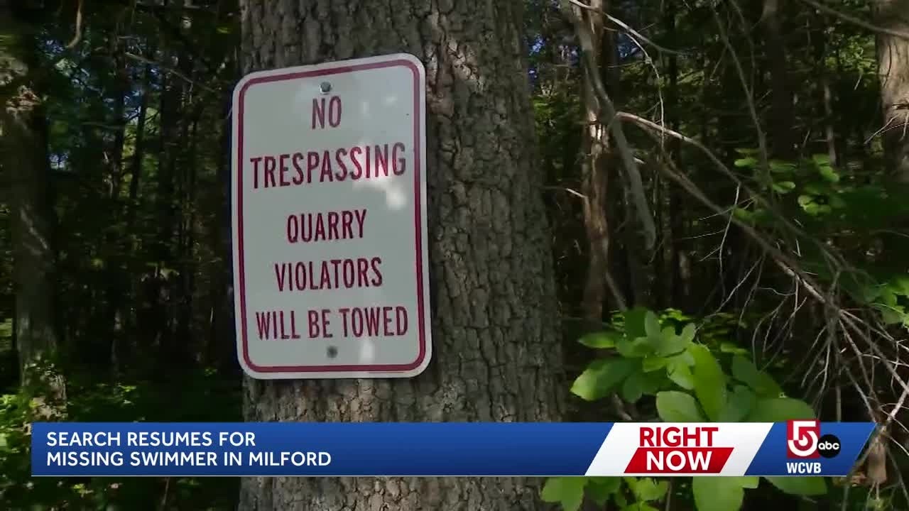 Recovery operation underway after swimmer reported missing at Milford quarry
