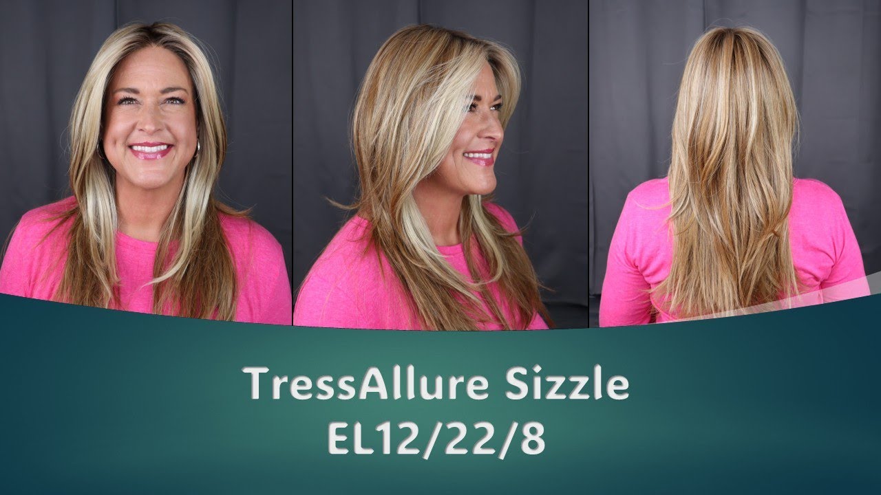 TressAllure Sizzle EL12/22/8 | UPDOS, PONYTAILS, Gorgeous LONG wig! Heat Friendly Synthetic