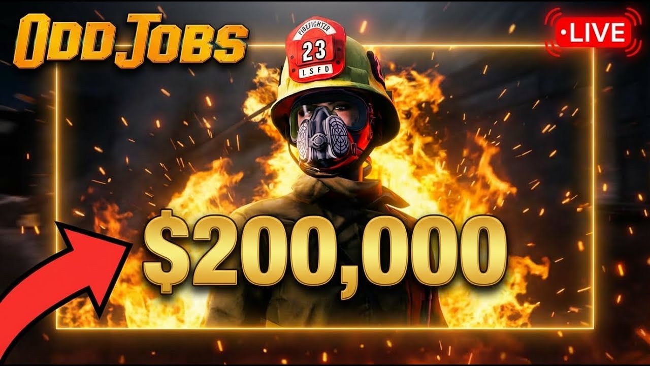 LIVE: GTA V Online Odd Jobs Update – Firefighter Roleplay & Chaos