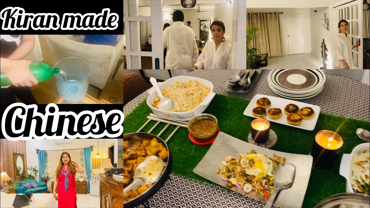 KIRAN with her warm hospitality invited us and made chinese all by herselfYUMMY