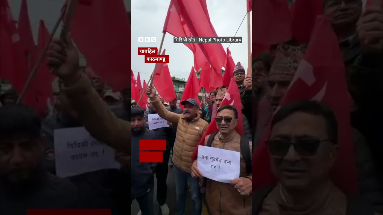 BBC Nepali Sewa- UML protest: नेकपा एमालेको विरोध प्रदर्शन