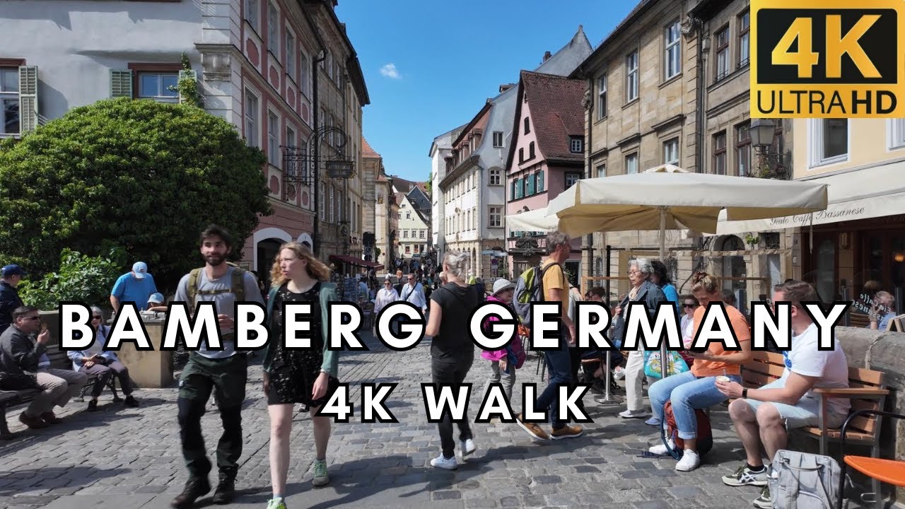 Bamberg Germany 4K 60fps walking tour | Stunning UNESCO World Heritage Site