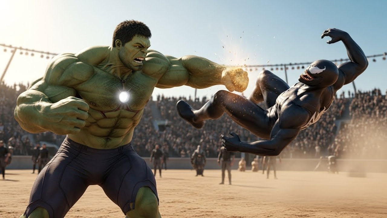 *VENOM vs HULK MAN – FINAL KNOCKOUT | Brutal Desert Arena