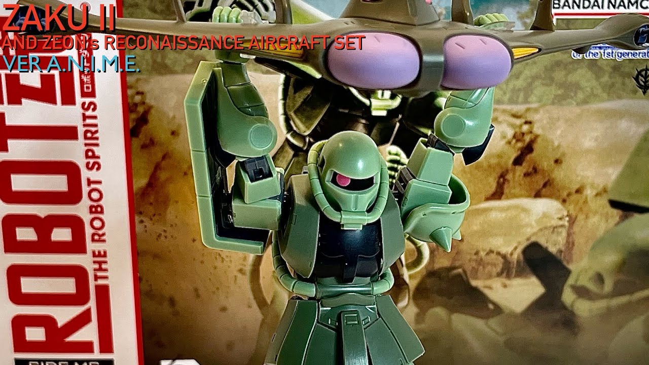 Robot Spirits Zaku II and Zeon’s Reconnaissance Aircraft Set (ver. ANIME) Review