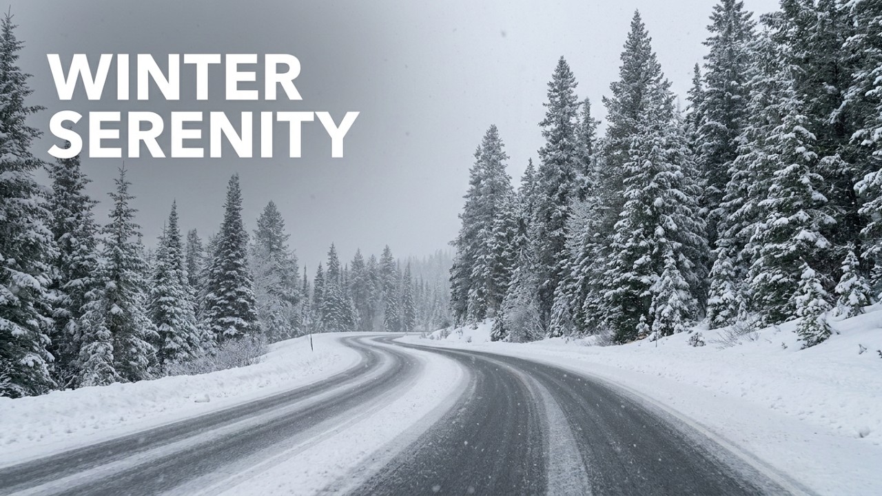 ❄️❄️ WINDING ROADS: Scenic Snow Drive in Canada's Winter