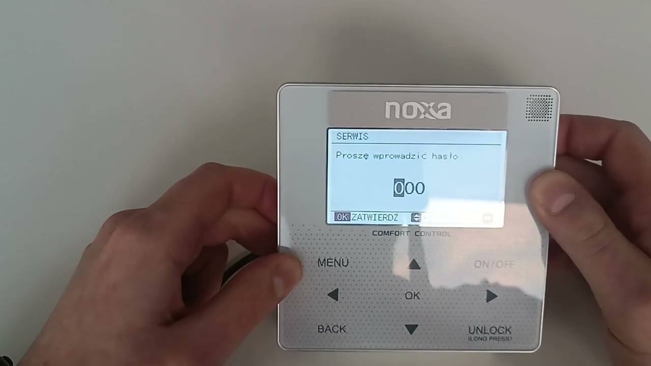 Aktywacja grzałki elektrycznej pompy ciepła NOXA