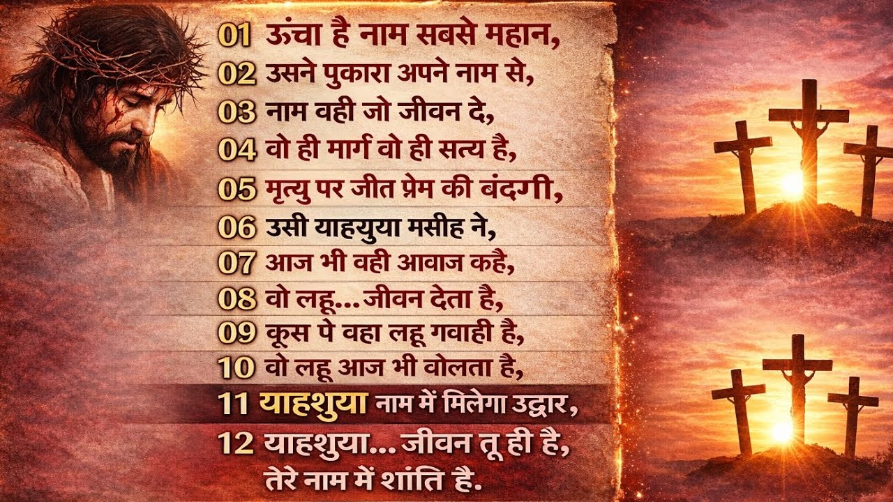 याहशुआ नाम में मिलेगा उद्धार, YAHSHUA jivan tu Hi Hai Tere naam mein Shanti #new #song #masih #geet 