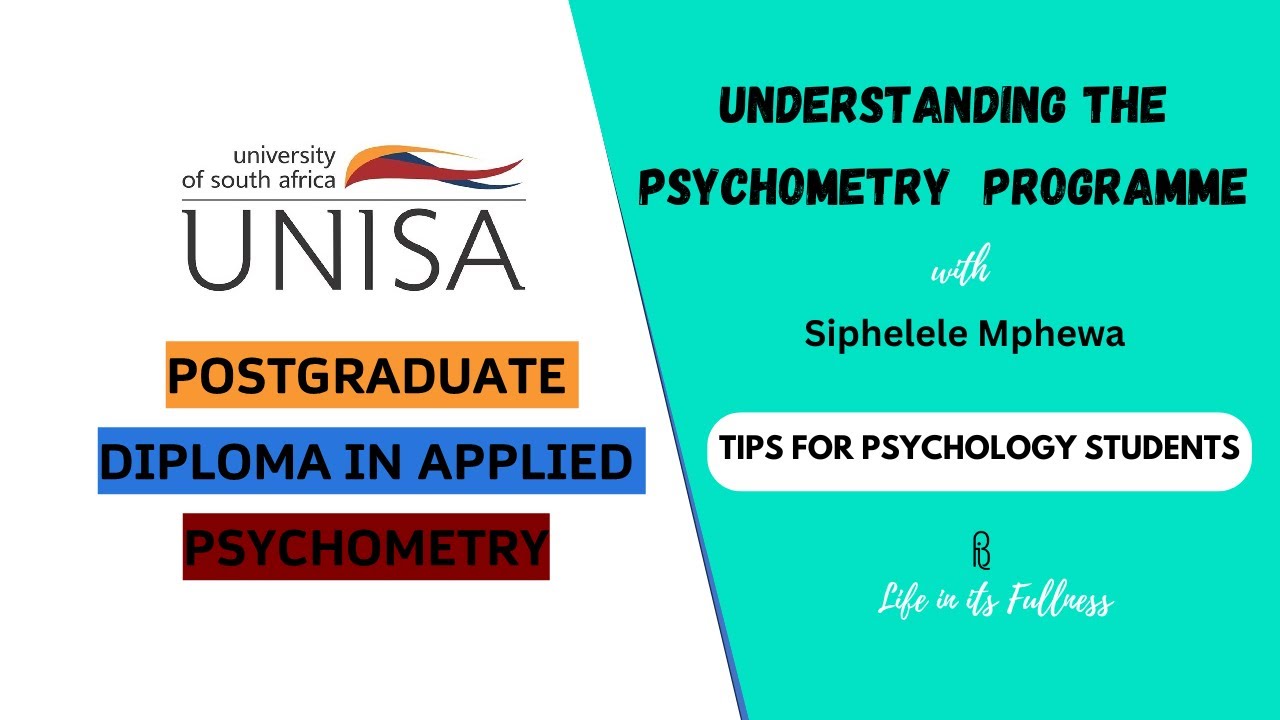 Unisa Psychology Course: Postgraduate Diploma in Psychometry (PGDip)