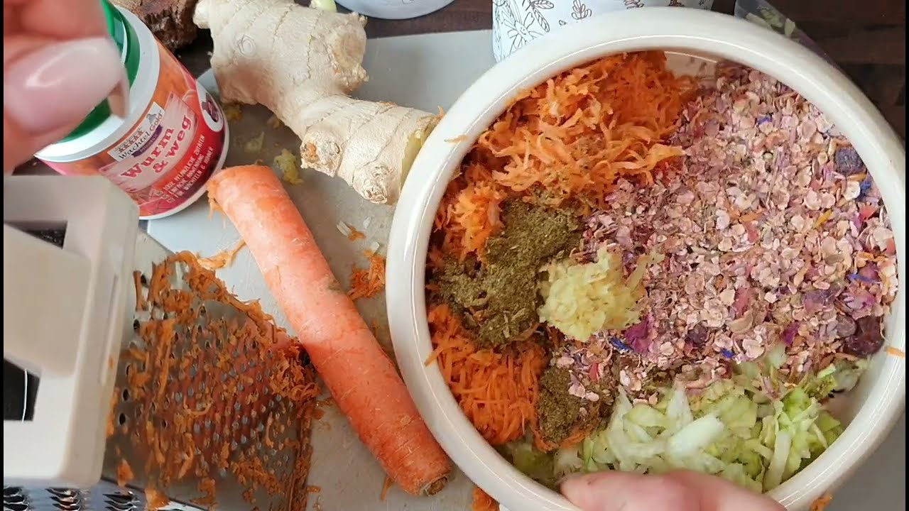 20 Tage pflanzliche Darmkur für Eure Wachteln & Hühner - schnell & einfach selbst gemacht