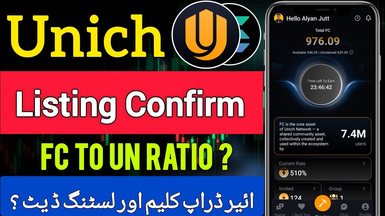 Unich Airdrop Listing Confirm || Unich Airdrop New Update Unich Airdrop Listing Date
